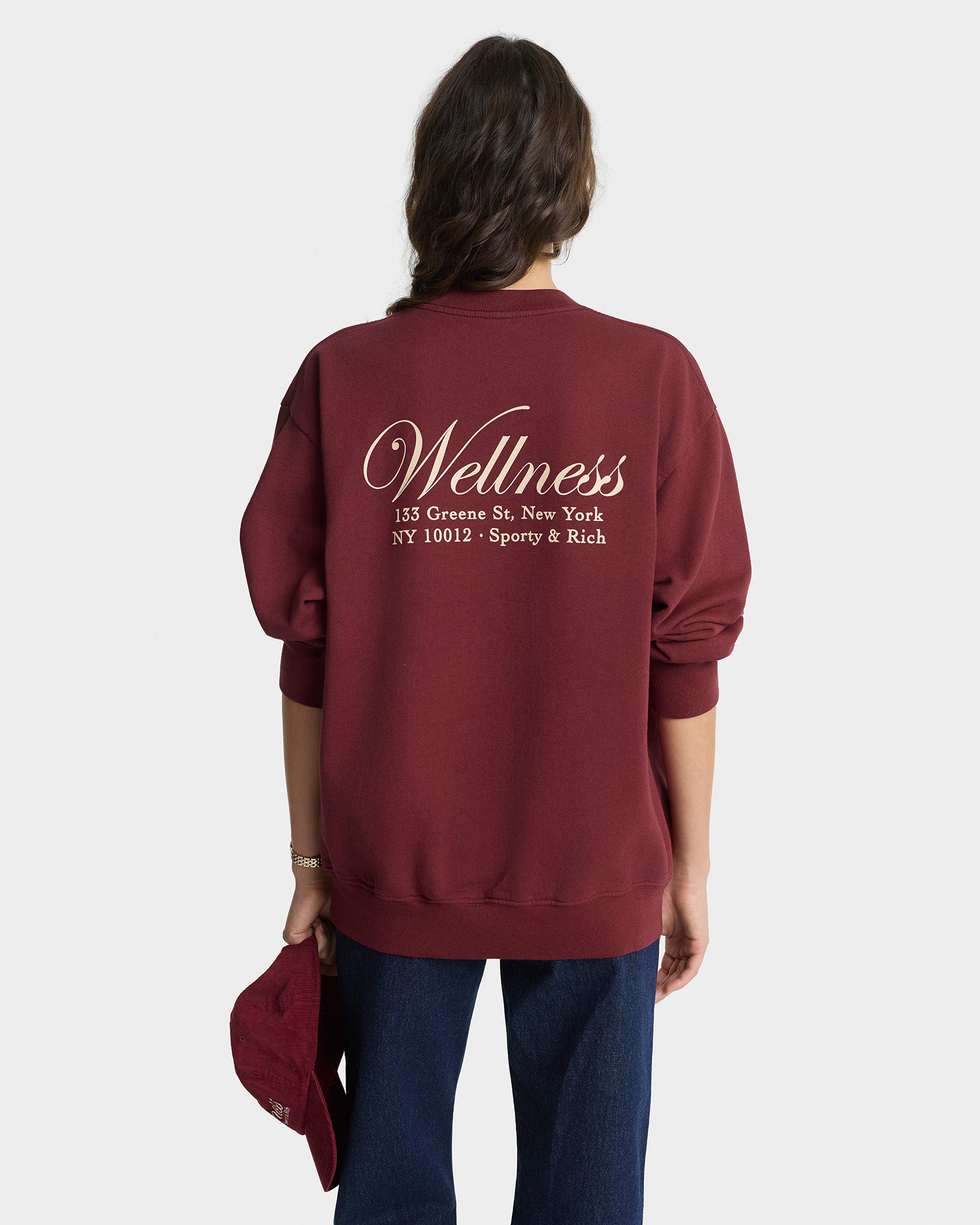 Soho Crewneck - Merlot/Cream