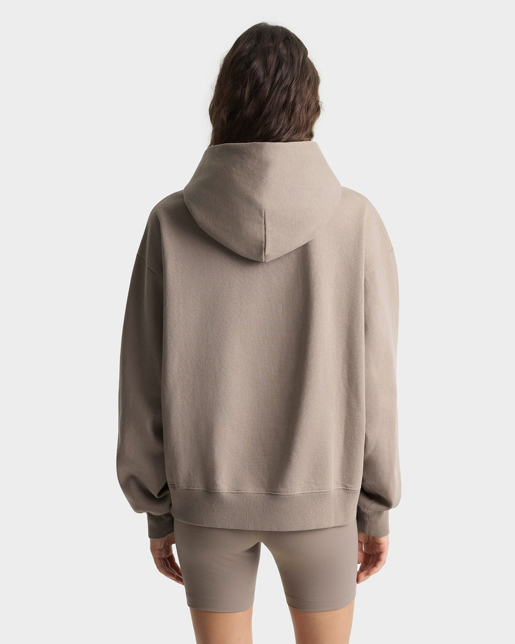 Signature Logo Embroidered Hoodie - Hazelnut/White