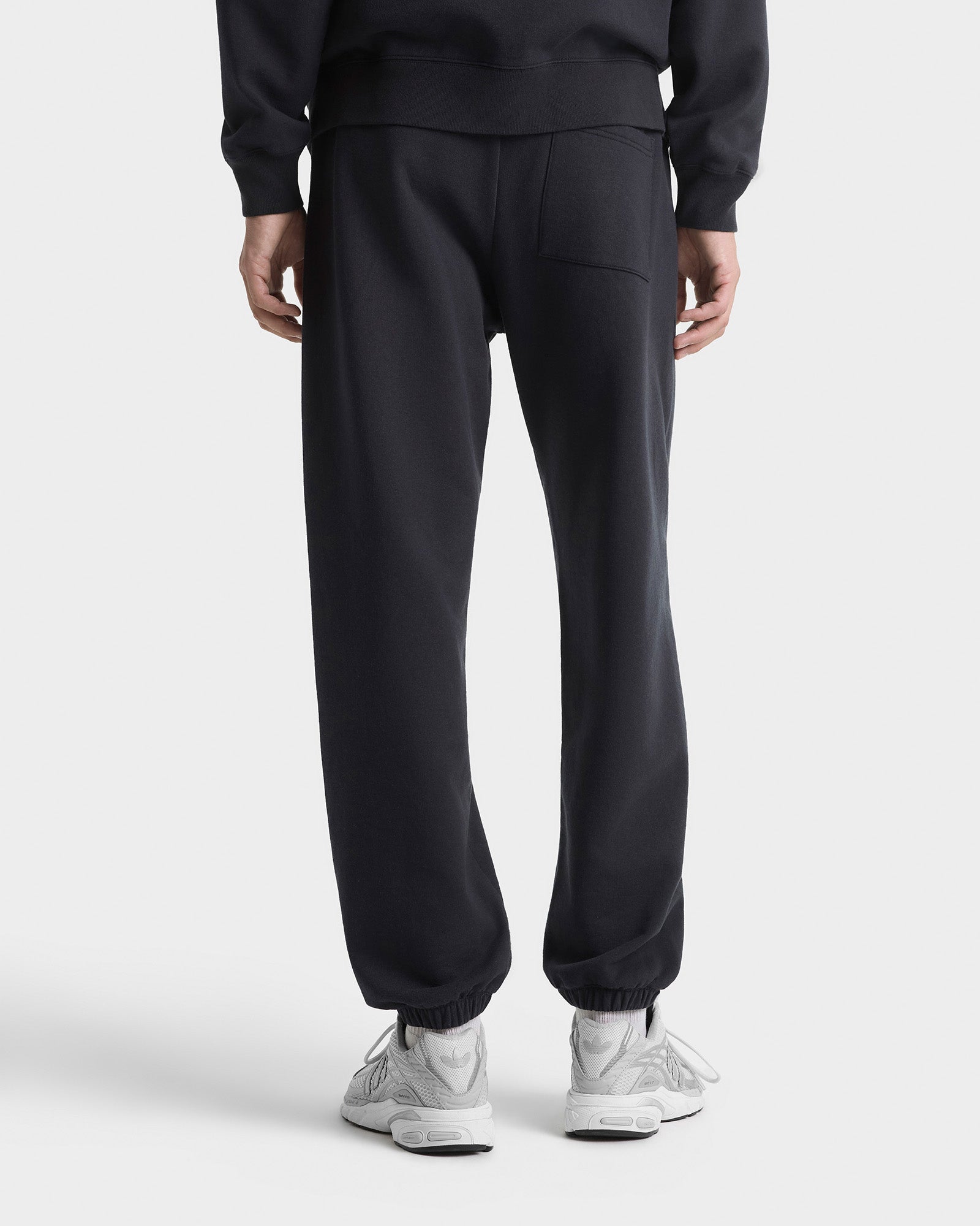 Signature Embroidered Sweatpant - Black/White