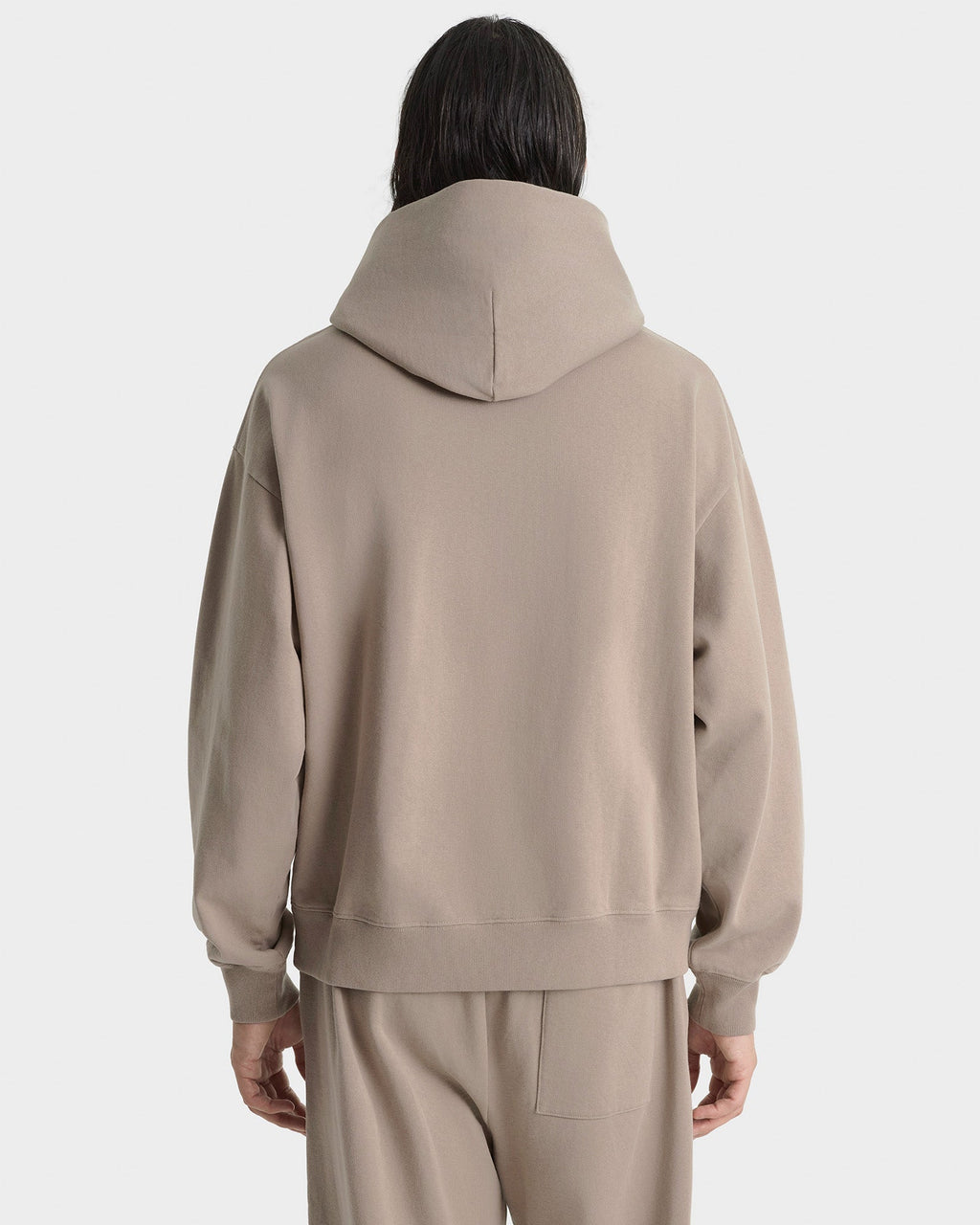 Signature Logo Embroidered Hoodie - Hazelnut/White
