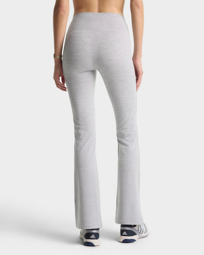 Signature Logo Flared Legging - Heather Gray/Navy