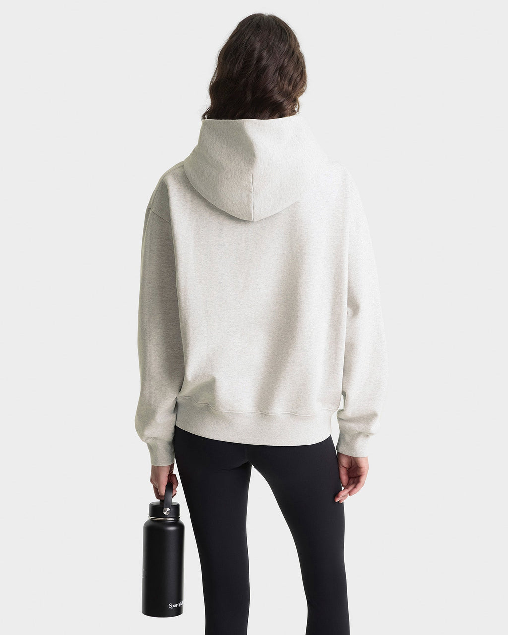 Signature Logo Embroidered Hoodie - Heather Gray/Navy