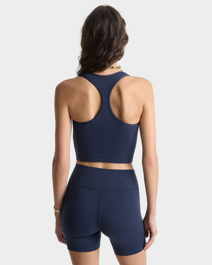 Signature Logo Sports Tank - Navy/White