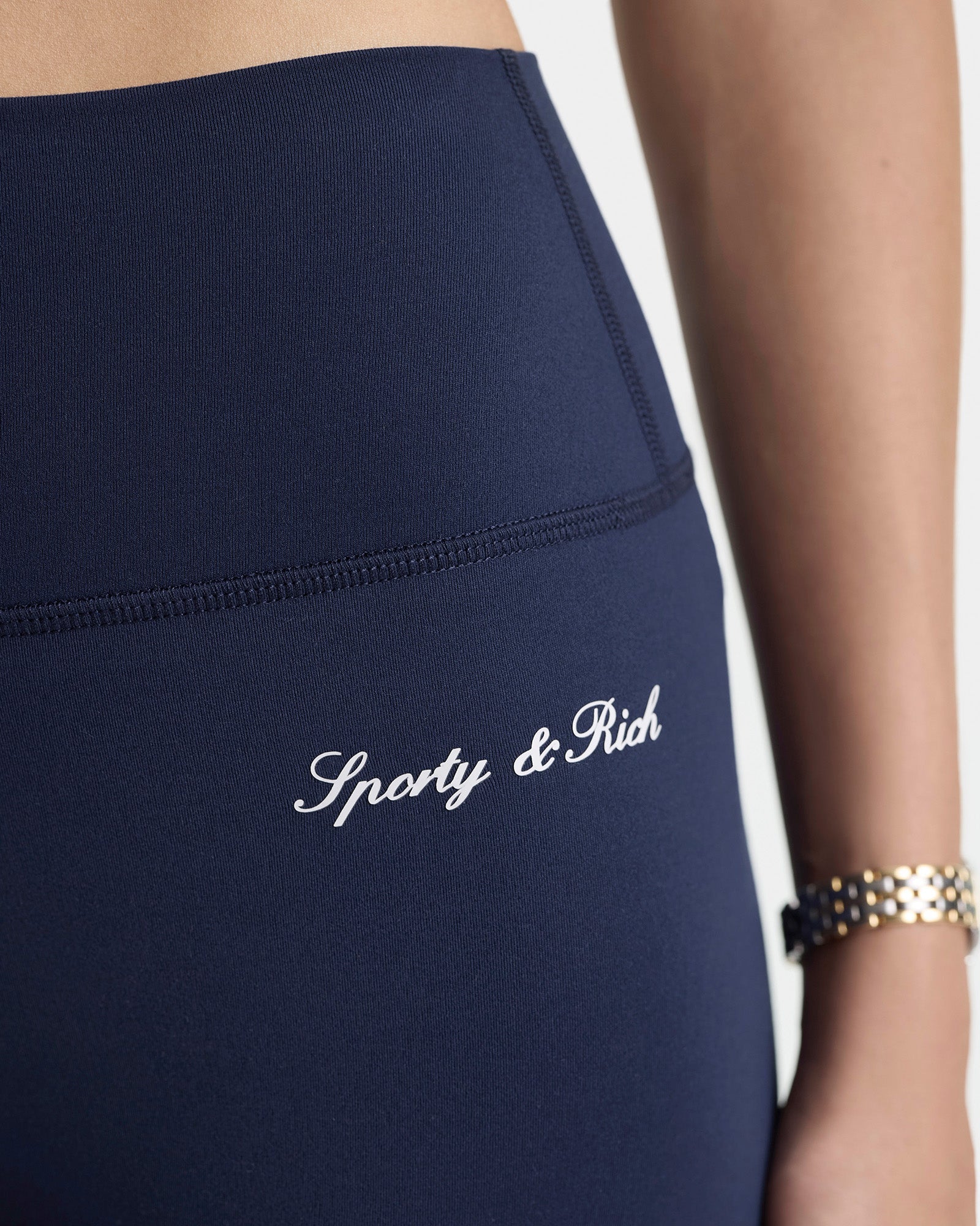 Signature Logo Legging - Navy/White