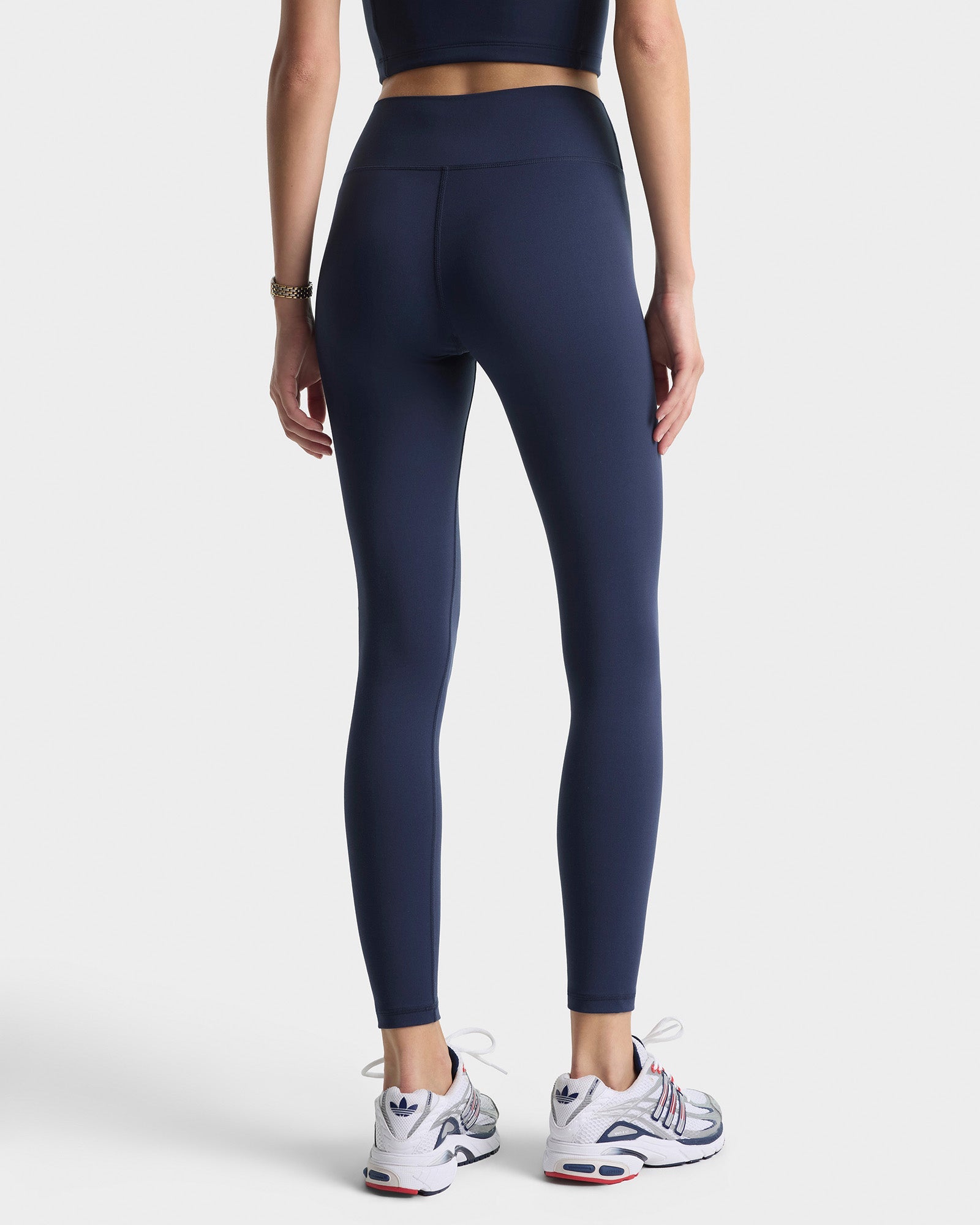 Signature Logo Legging - Navy/White
