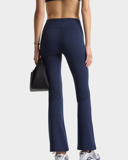 Signature Logo Flared Legging - Navy/White