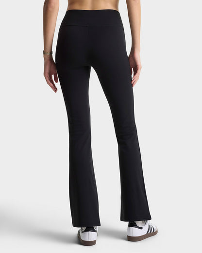 Signature Logo Flared Legging - Black/White