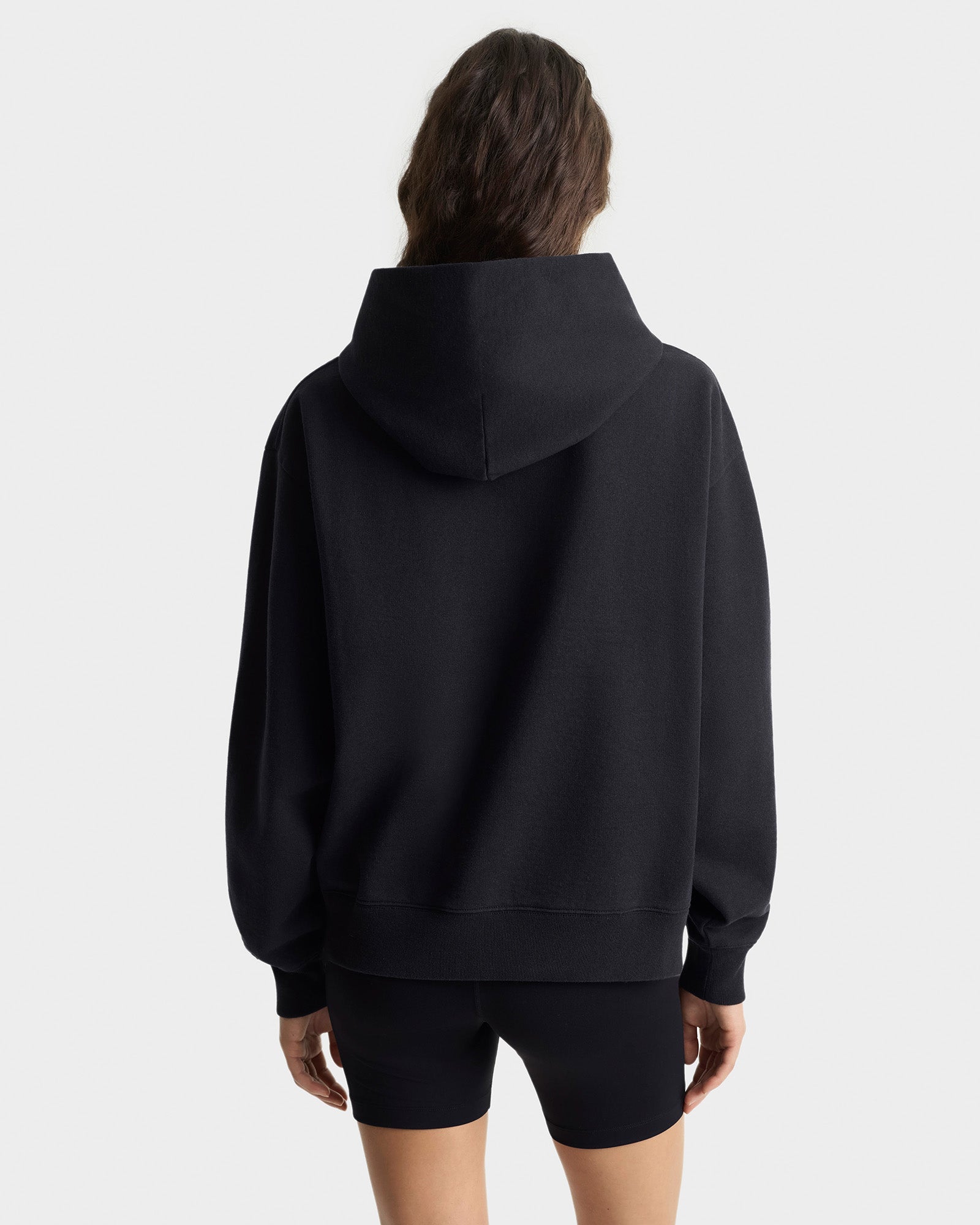 Signature Logo Embroidered Hoodie - Black/White