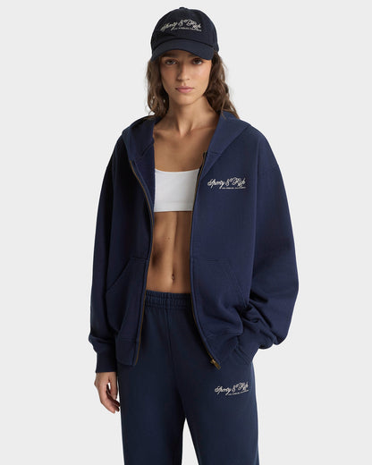 International Zip Hoodie - Navy