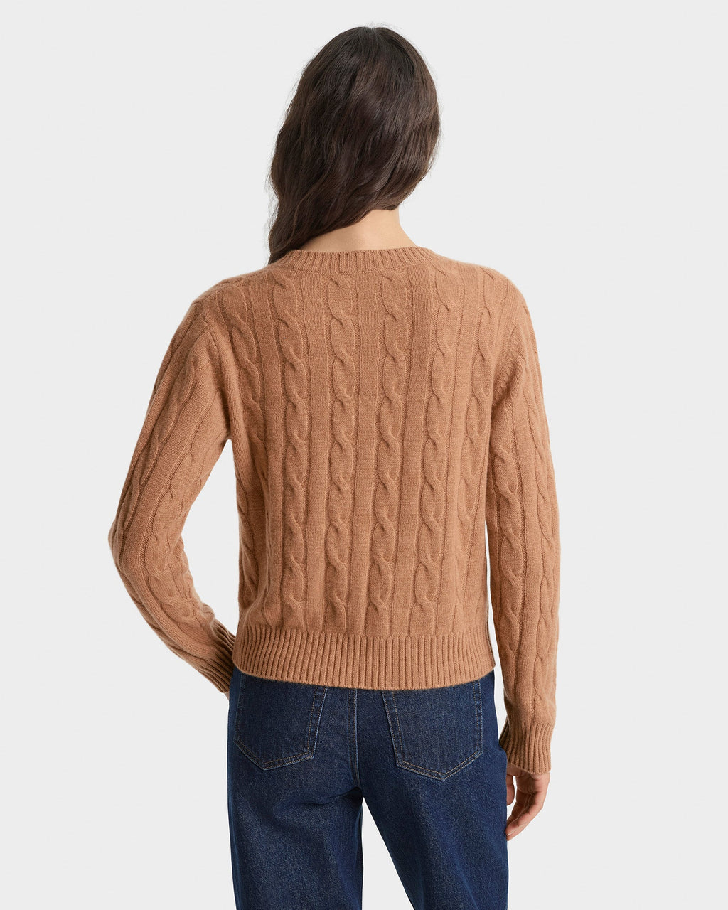 SRC Cableknit Cashmere Sweater - Camel