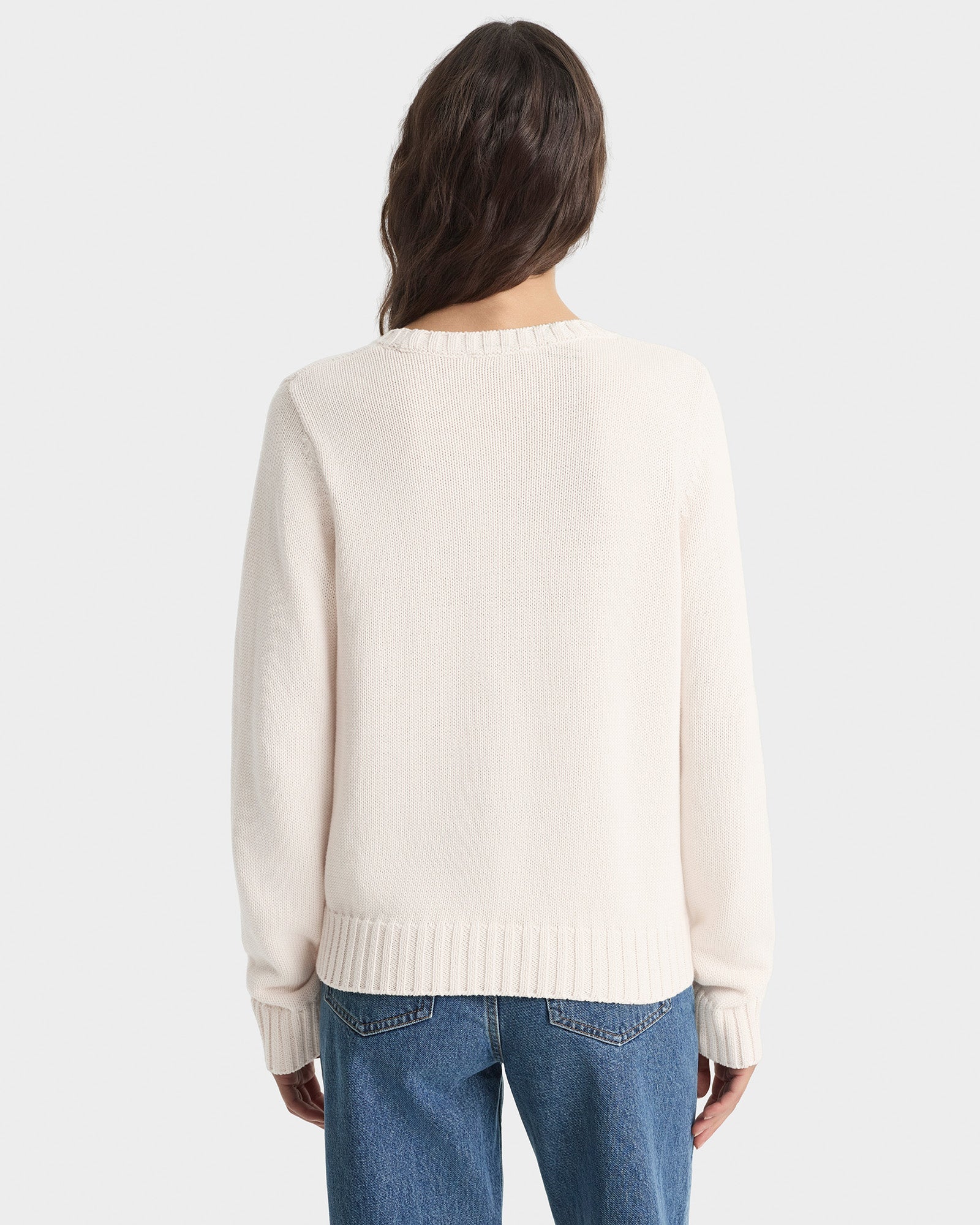 Horse Knitted Sweater - Ecru/Chocolate