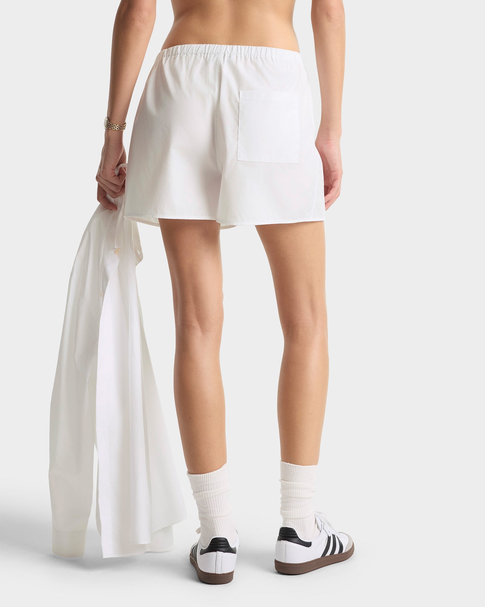 NY Crest Mini Boxer - White/Navy