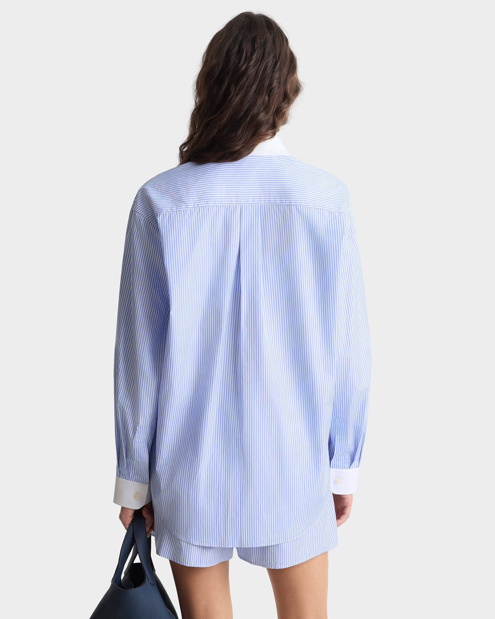 SRC Oversized Shirt - Blue Stripe
