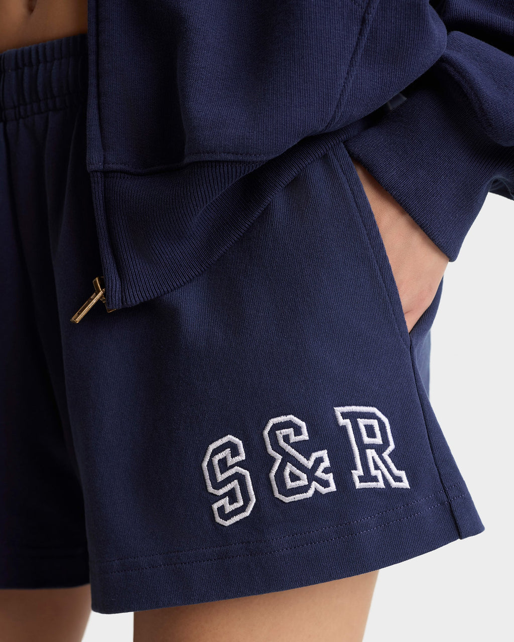 S&R Ivy Disco Short - Navy/White