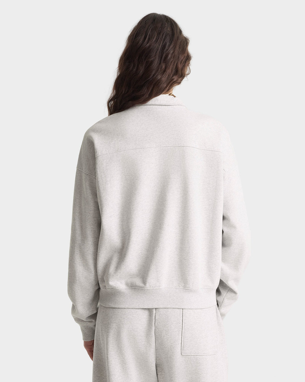 BH Crest Quarter Zip - Heather Gray/Navy