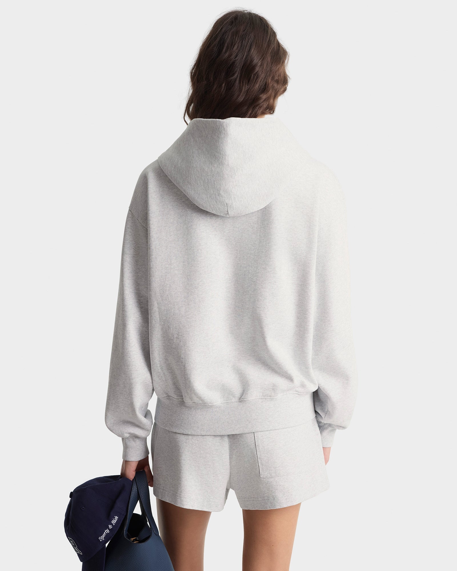 S&R Ivy Zip Hoodie - Heather Gray/Navy