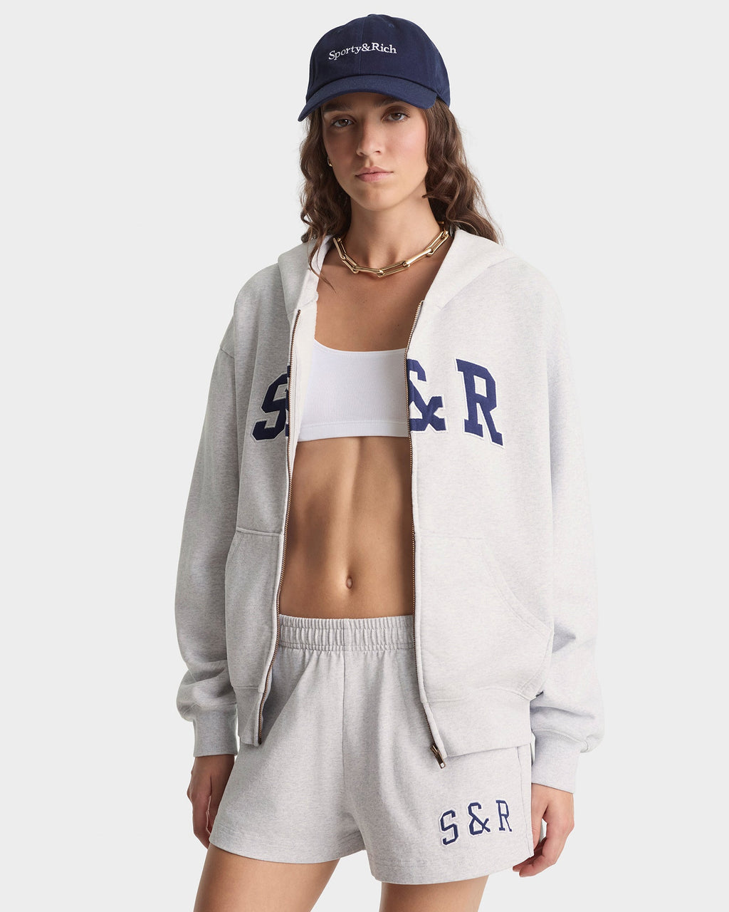 S&R Ivy Disco Short - Heather Gray/Navy