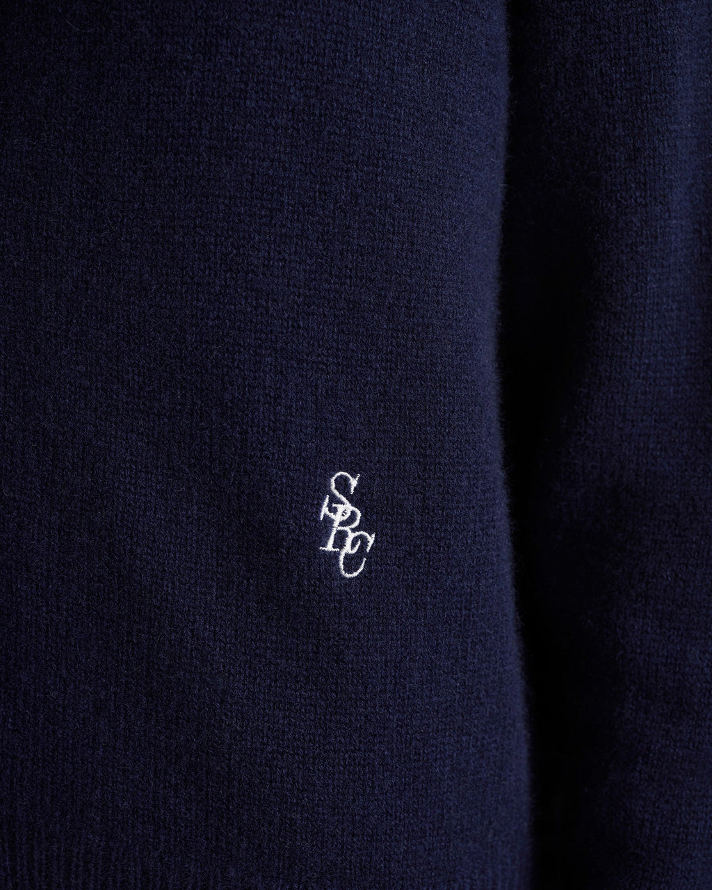 SRC Cashmere Cardigan - Navy/White