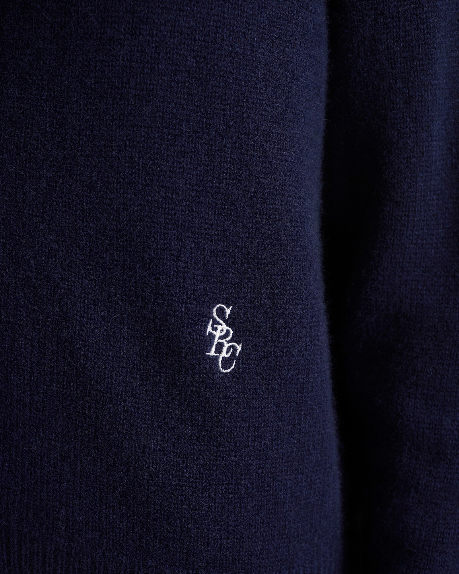 SRC Cashmere Cardigan - Navy/White