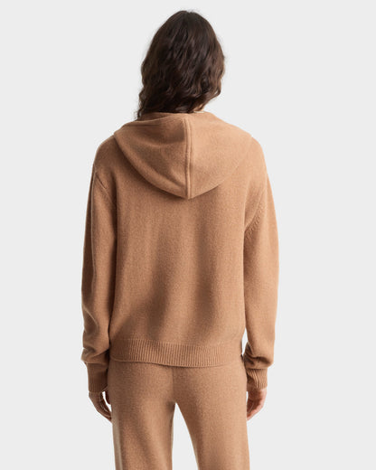 SRC Cashmere Zip Hoodie - Camel
