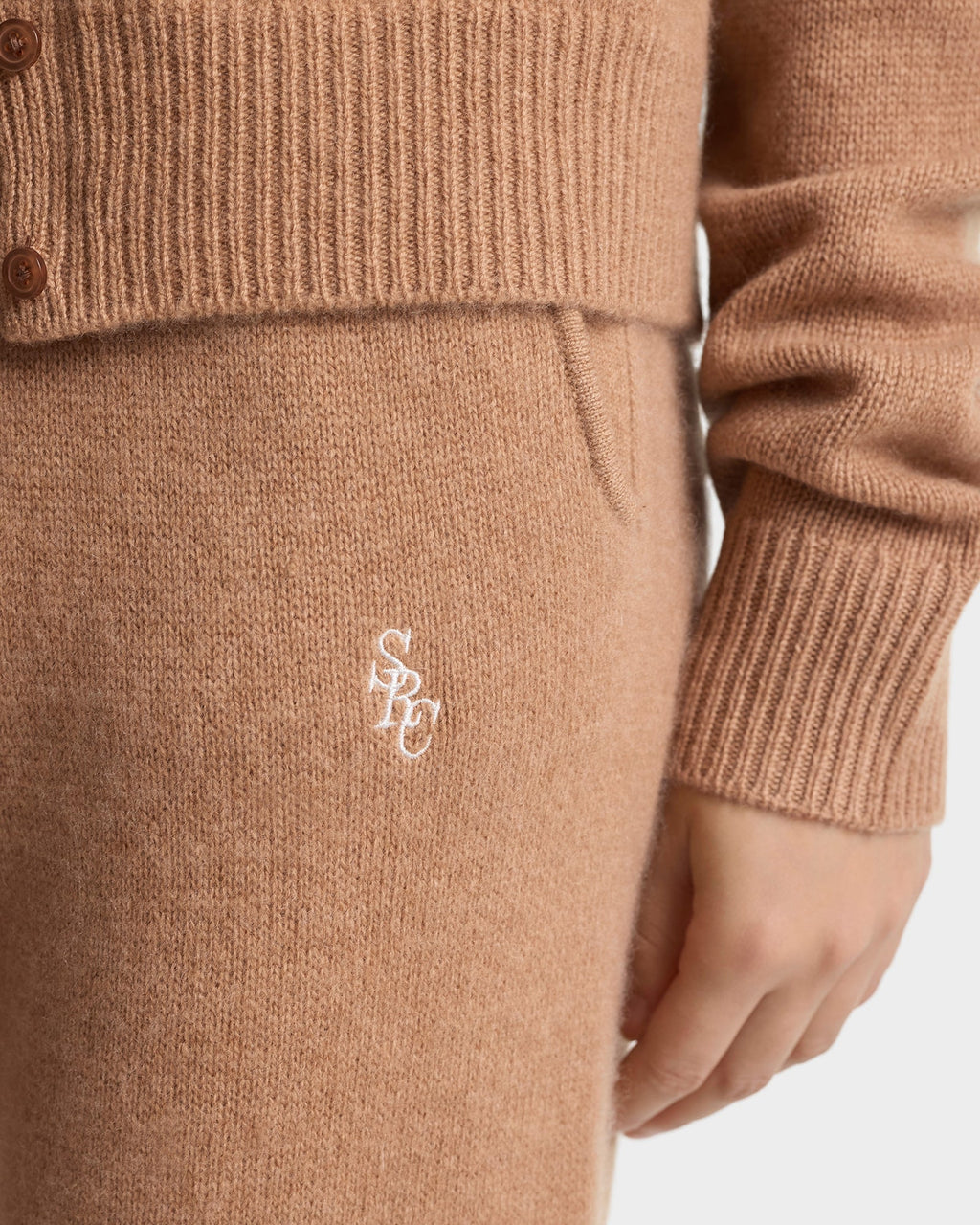 SRC Cashmere Trousers - Camel/White