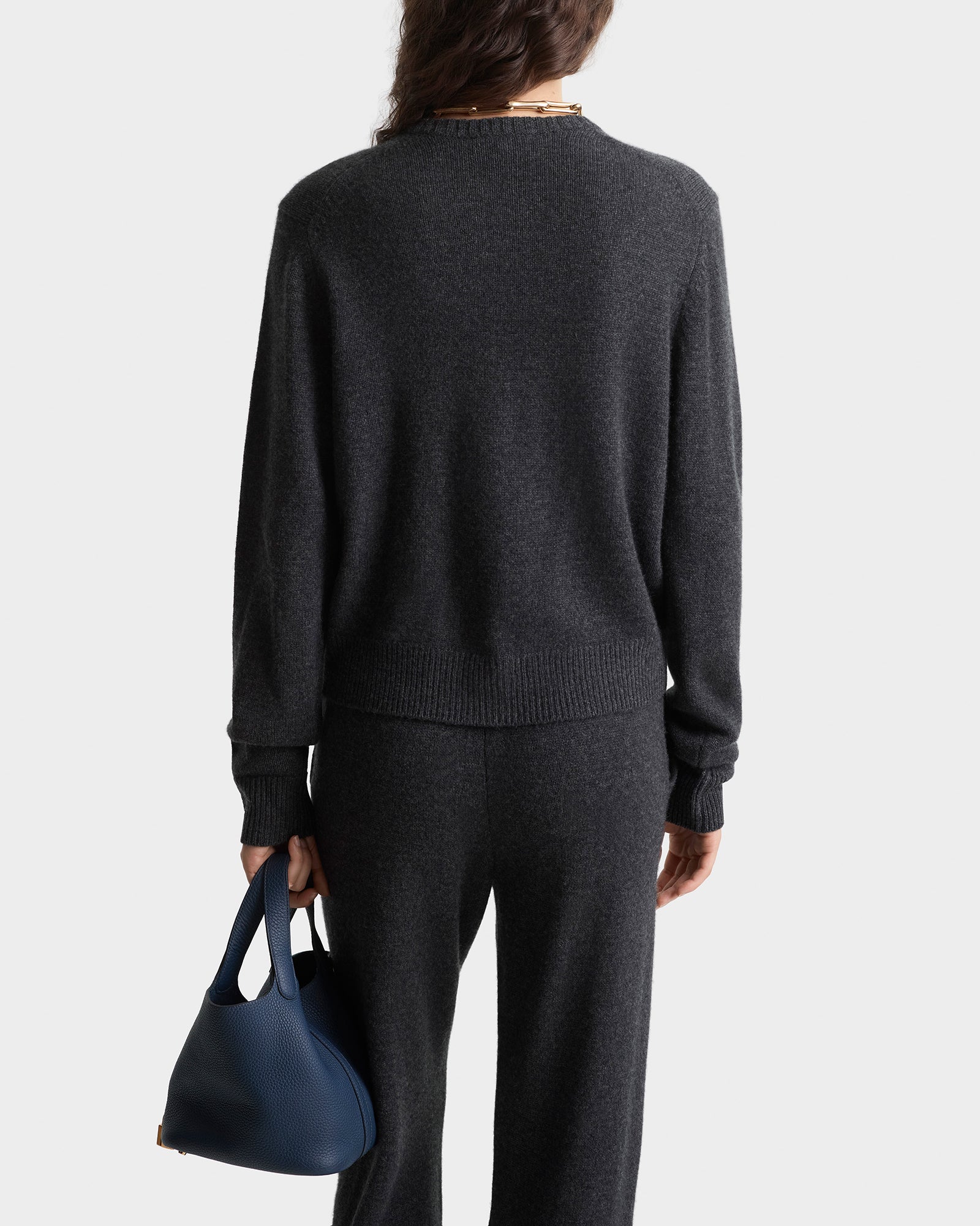 SRC Cashmere Cardigan - Dark Grey