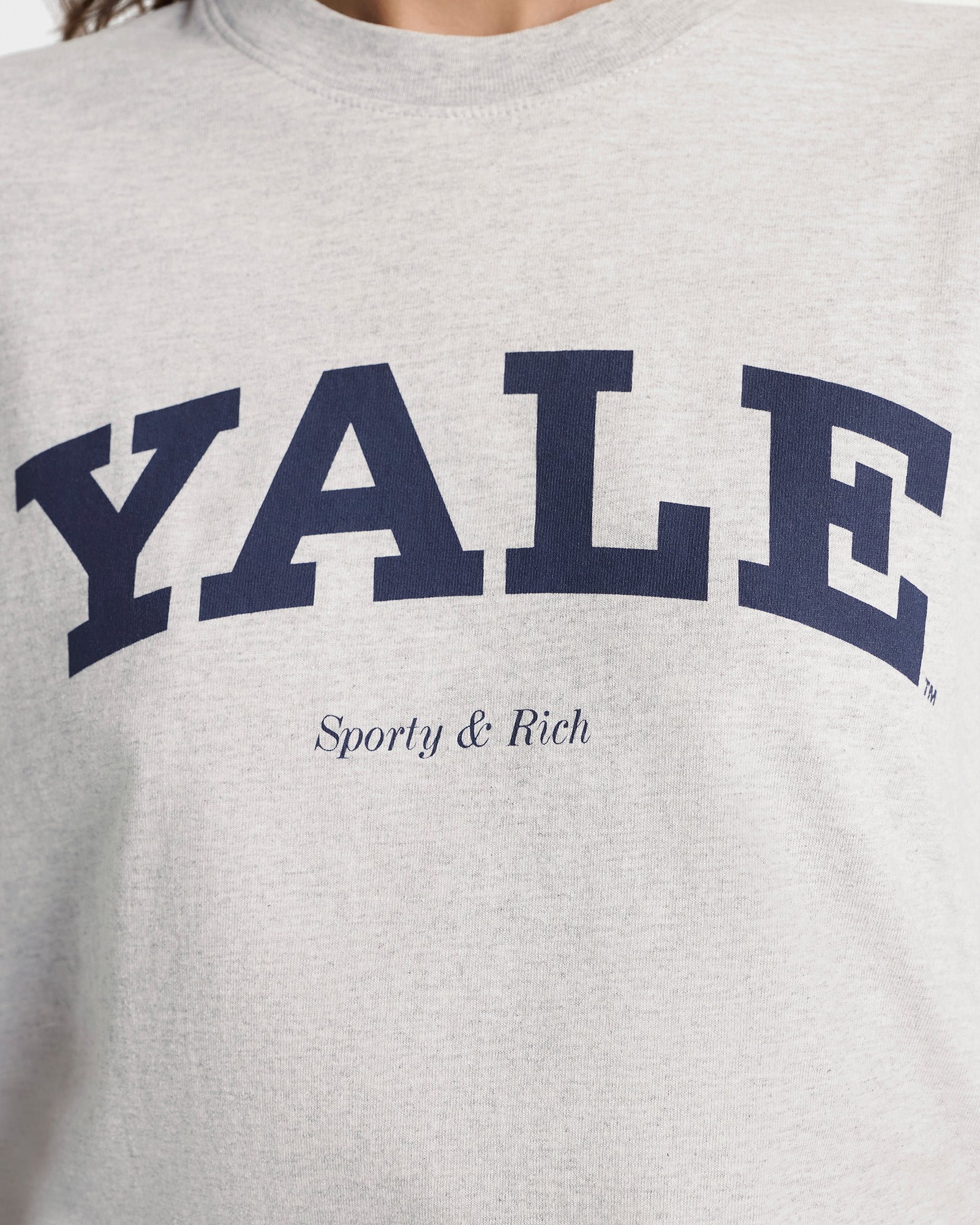 Yale Classic T-shirt - Heather Gray/Navy