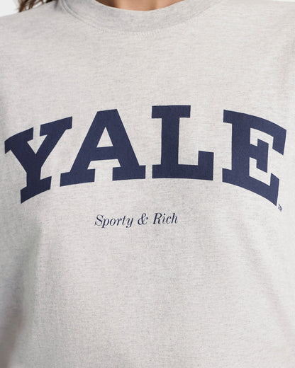 Yale Classic T-shirt - Heather Gray/Navy