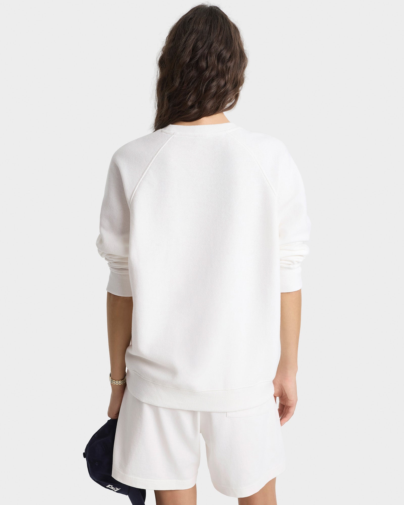 Veritas Soft Crewneck - White/Navy