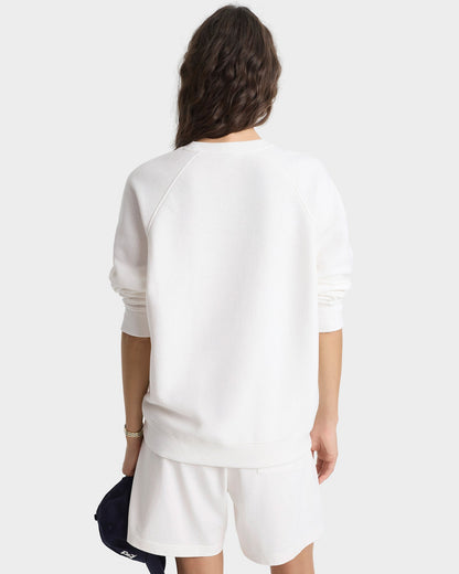 Veritas Soft Crewneck - White/Navy
