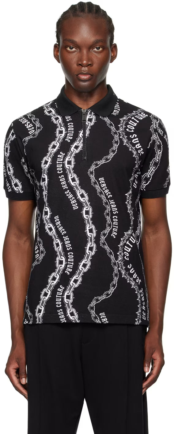 Black Chain Couture Polo