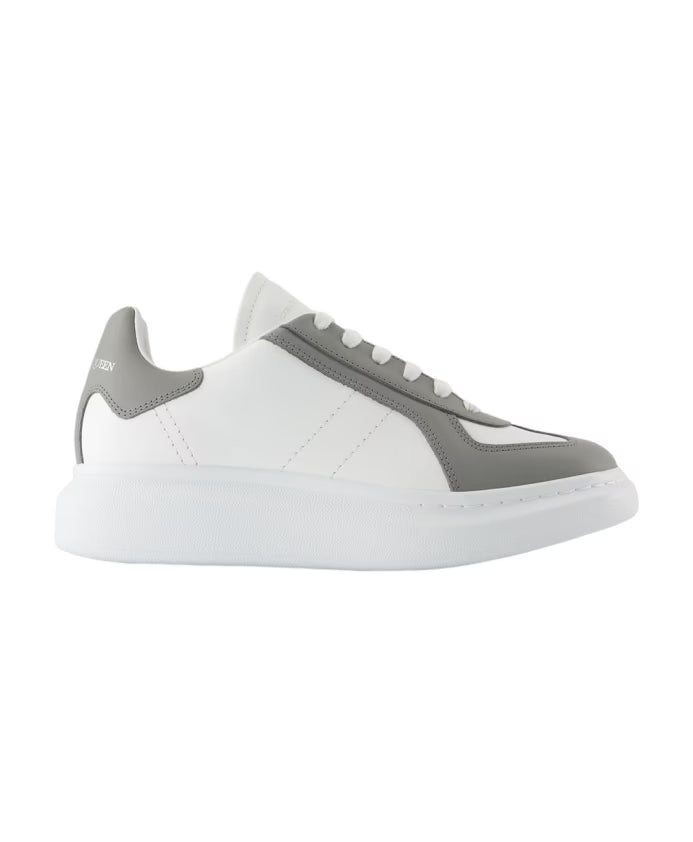 White Leather Oversized Sneakers