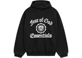 Fear of God Essentials Heavy Fleece Vintage Shrunken HoodieBlack