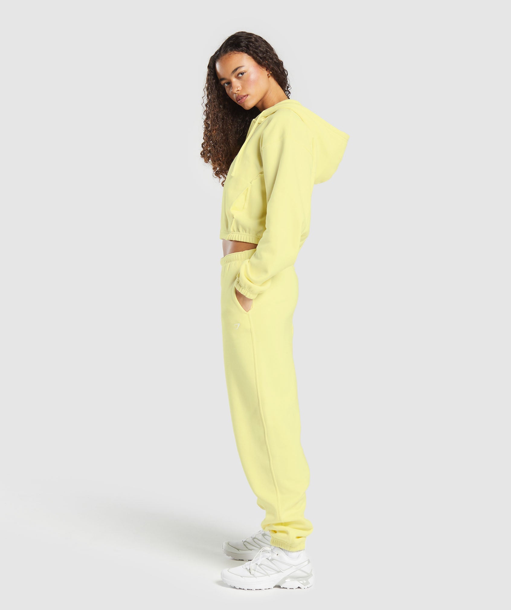 Gymshark Fleece Zip Hoodie - Refresh Yellow