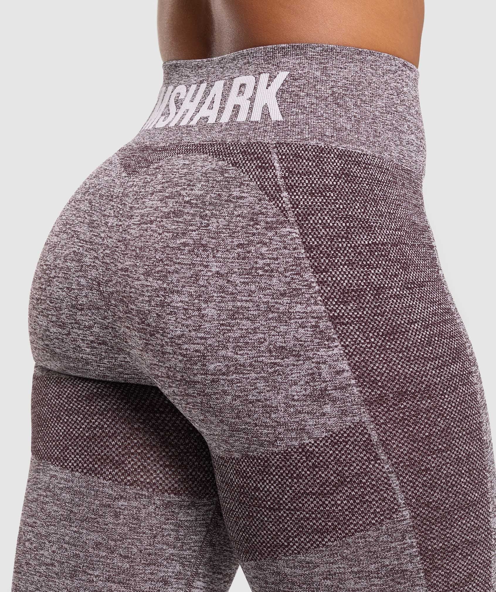 Gymshark Flex High Waisted Leggings - Plum Brown/White Marl
