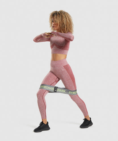 Gymshark Flex High Waisted Leggings - Burgundy Marl