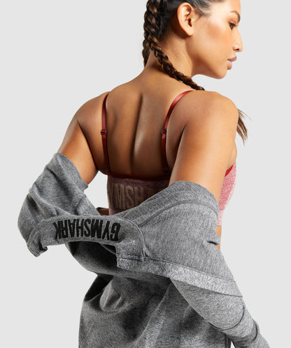 Gymshark Flex Zip Through Jacket - Charcoal Marl