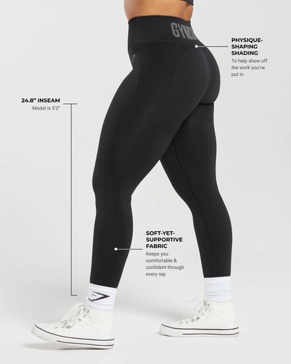 Gymshark Flex High Waisted Leggings - Black