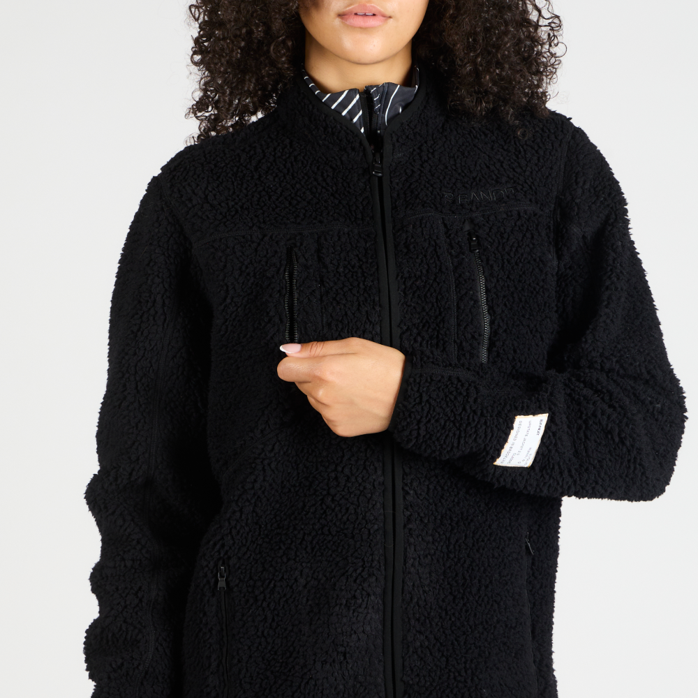 Iceland Fleece Jacket, Unisex - Black