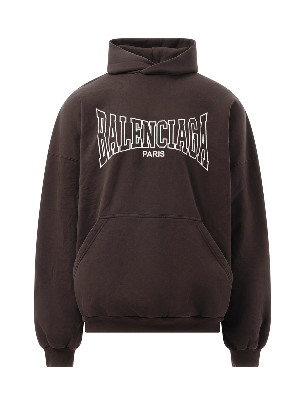 Balenciaga Boxing Large Fit Hoodie in Washed Black