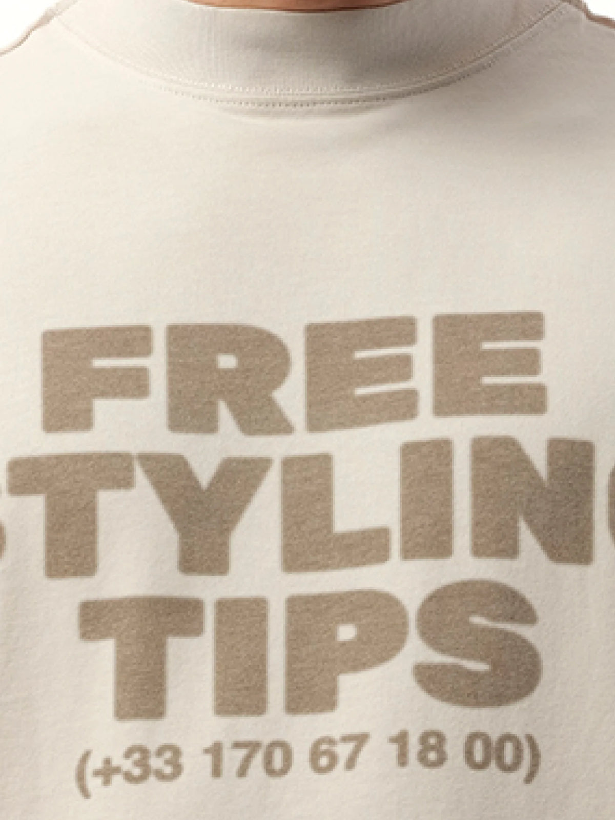 Hotline Double Front T-Shirt in White