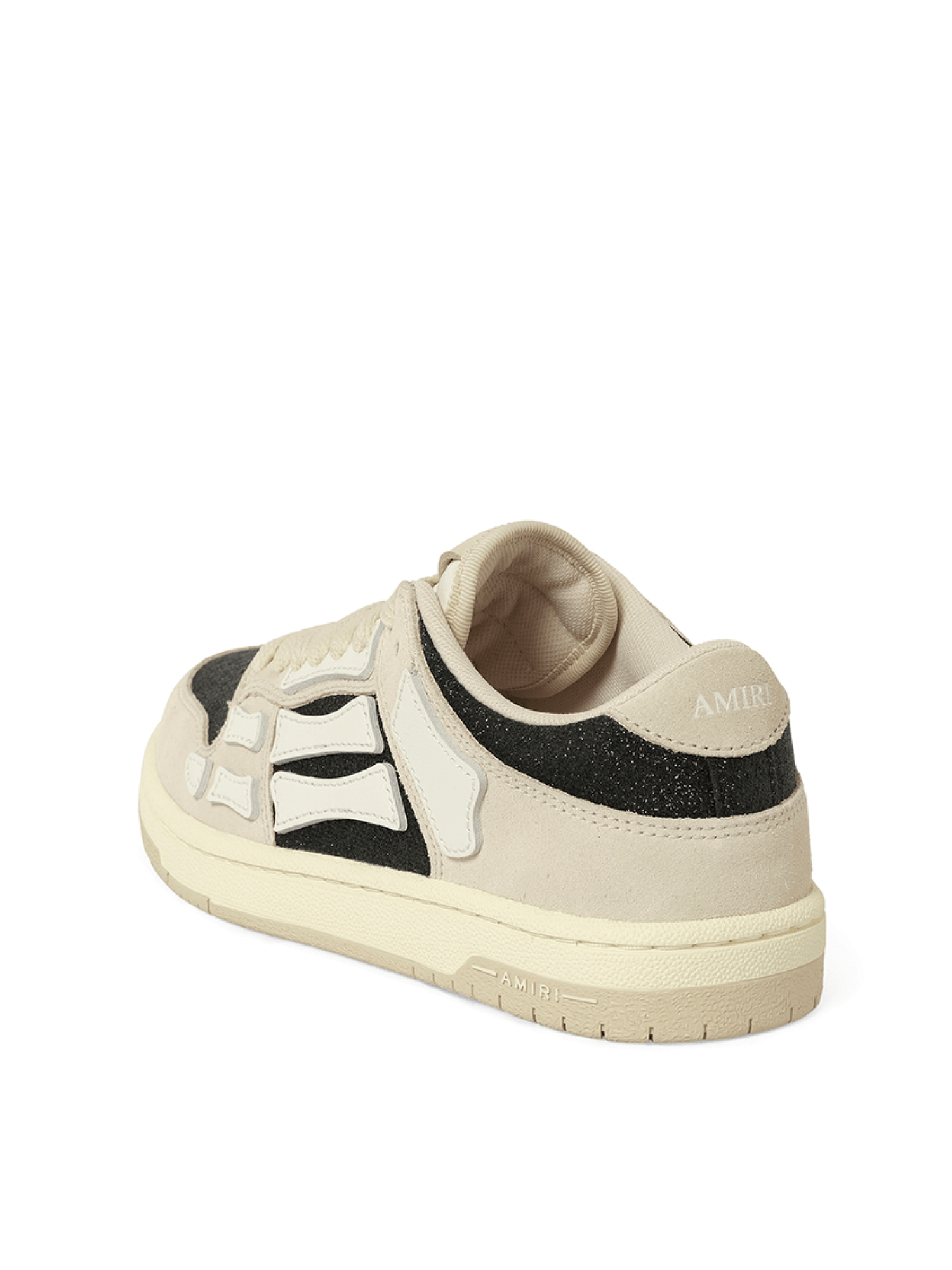 Amiri Low-Top Black & Beige Sneakers