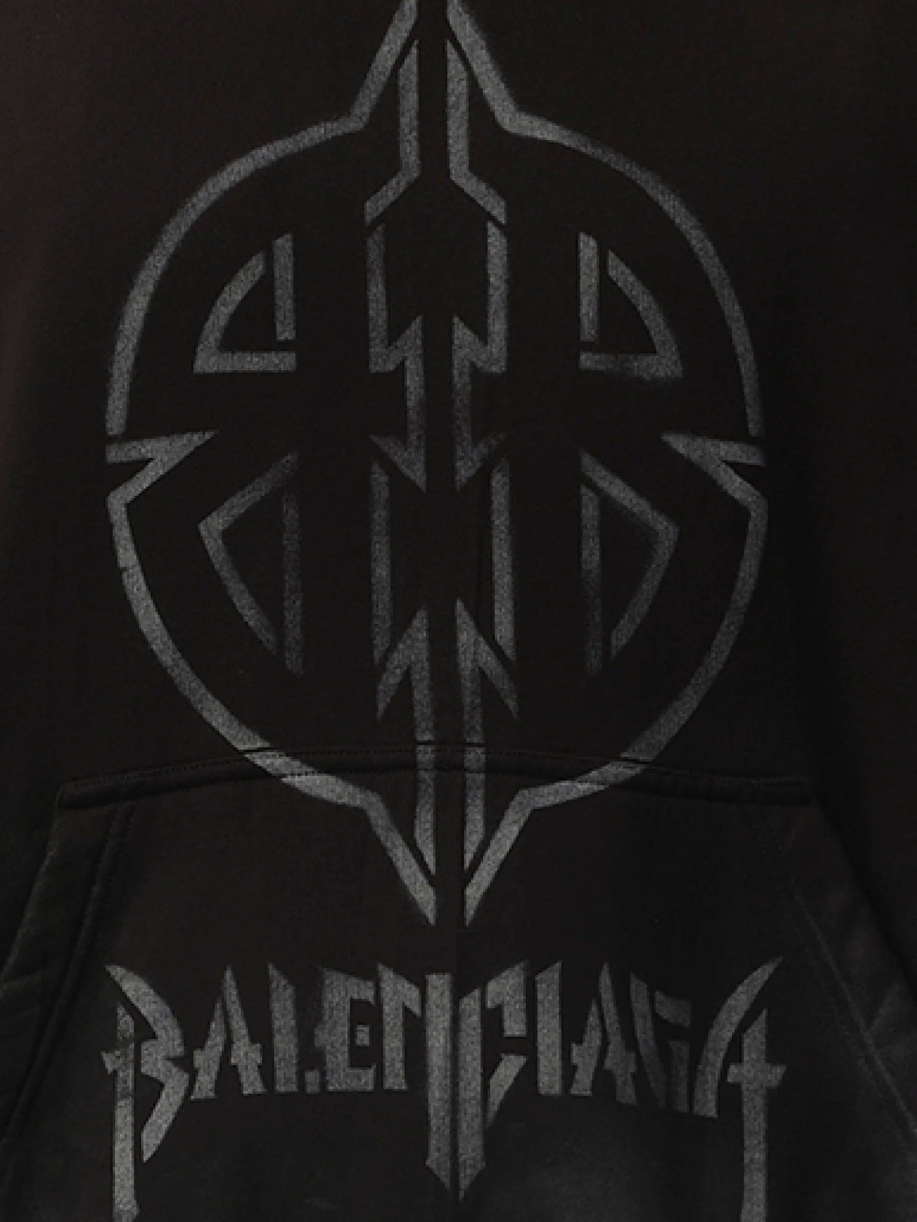 BB Logo Painted Hoodie in Black