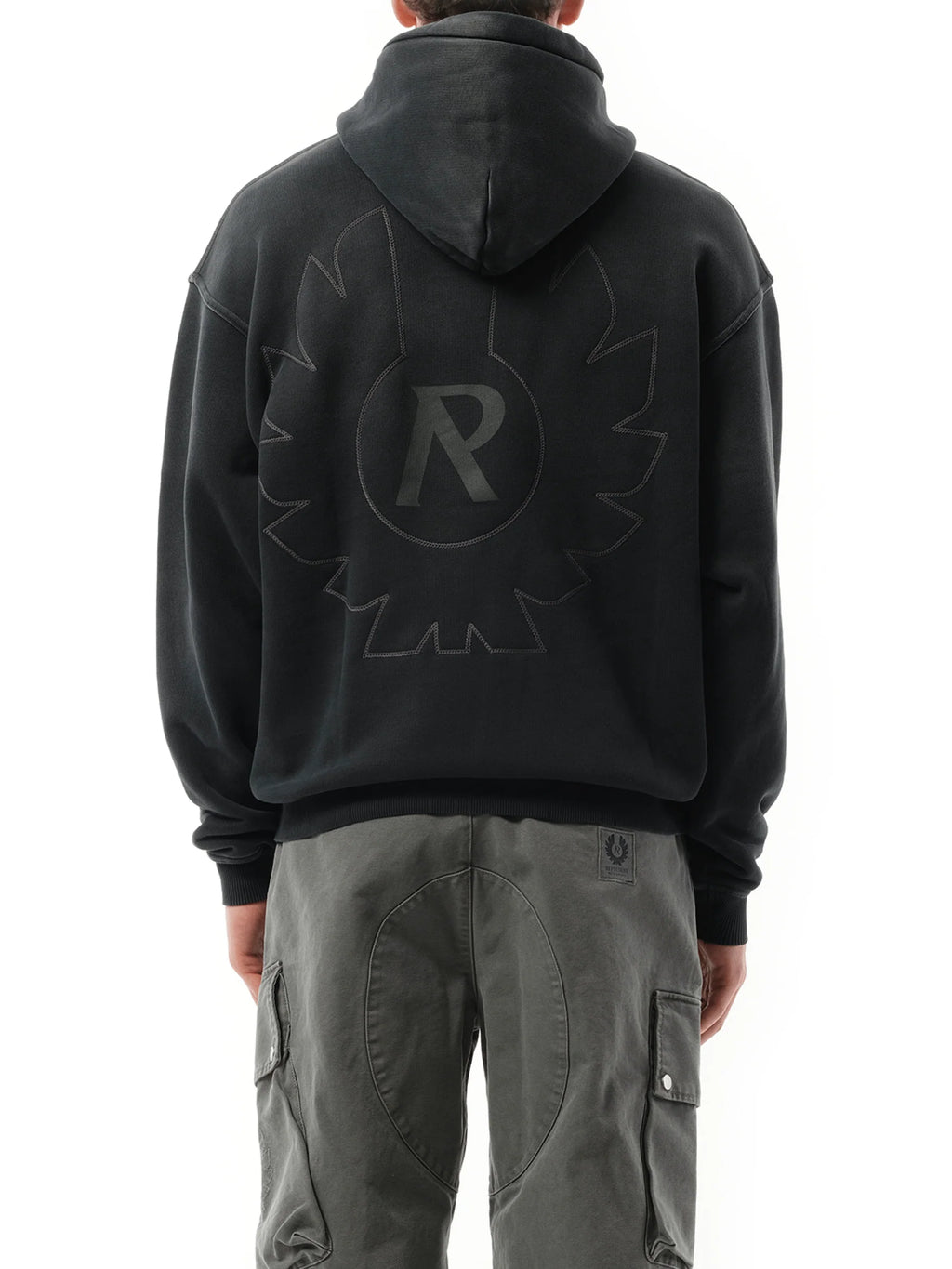 Represent X Belstaff Outline Phoenix Hoodie in Shadow