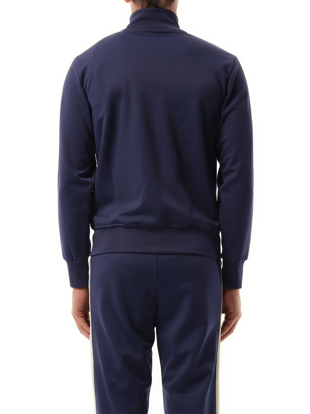 Logo Track Jacket in Navy Blue/Off White