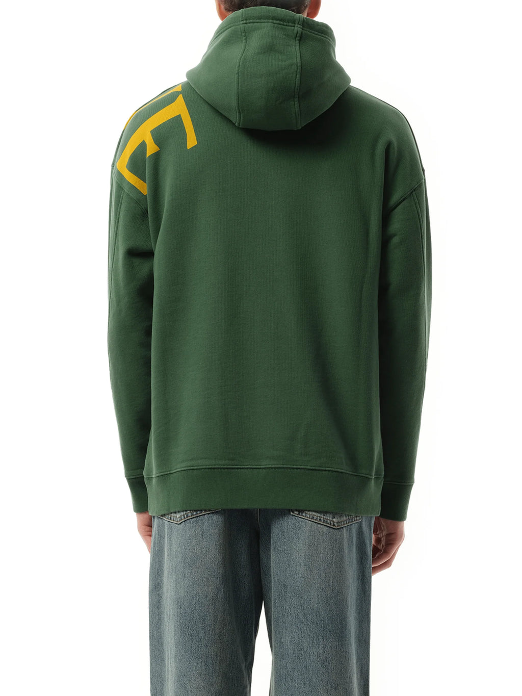Big Logo Relaxed Hoodie in Dark Green