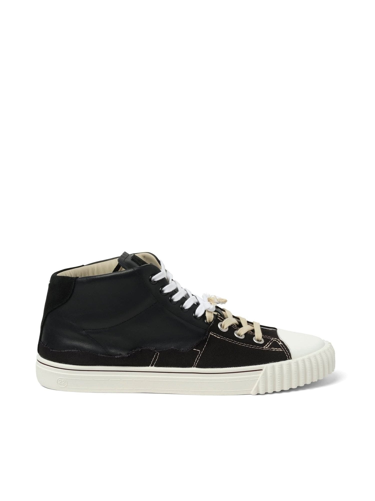 MAISON MARGIELA New Evolution Mid Top Sneaker in Black