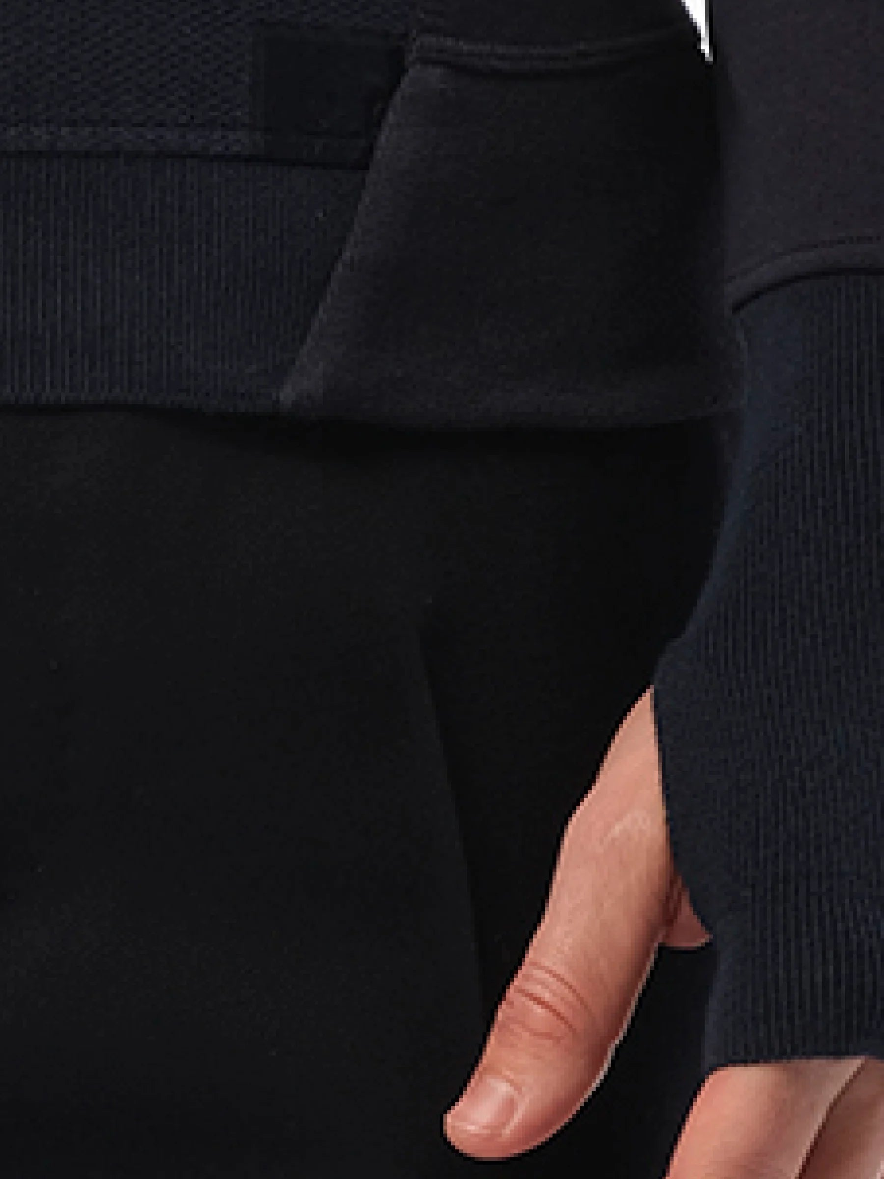 Jacquard Front Sweatshirt in Navy