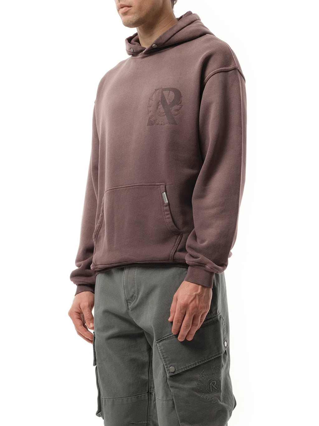Represent X Belstaff Outline Phoenix Hoodie in Plum