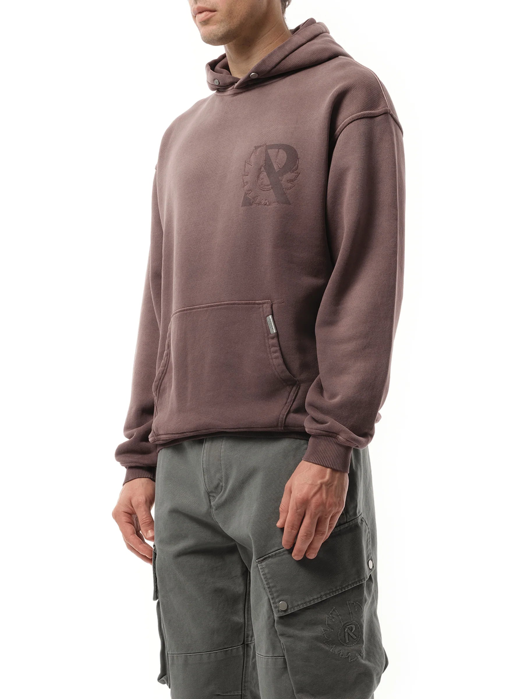 Represent X Belstaff Outline Phoenix Hoodie in Plum
